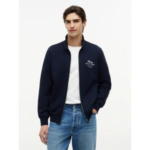 Tommy Hilfiger Script Stack Full Zip Stand Collar Jacket
